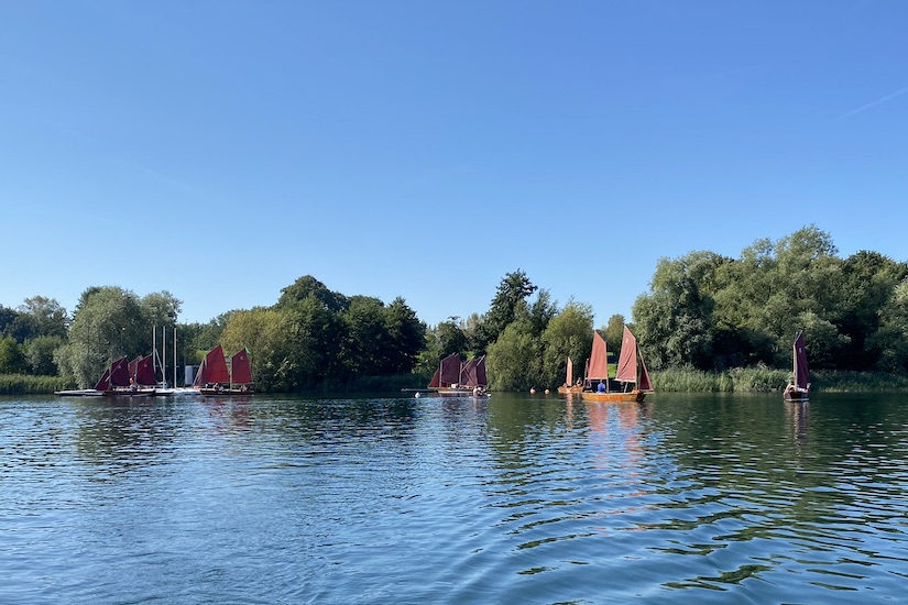 Segelboote auf dem Oortkatensee bei der Robinsonade 2023